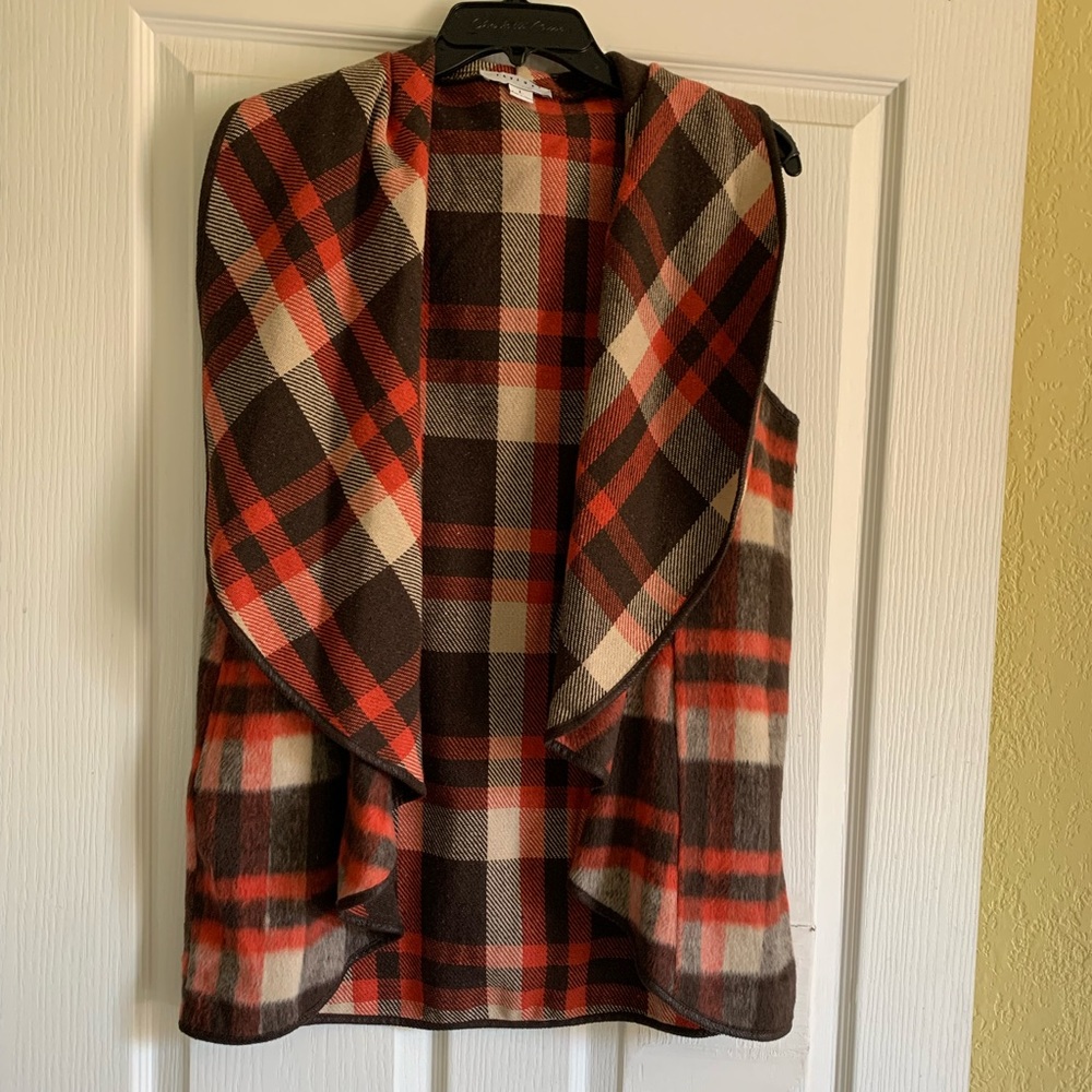 Limelush Botique Brown and Orange Vest